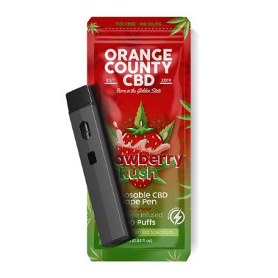 Disposable Orange County CBD Strawberry Kush 600mg