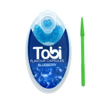 Set capsule aromatizante Tobi, Blueberry, 100 buc