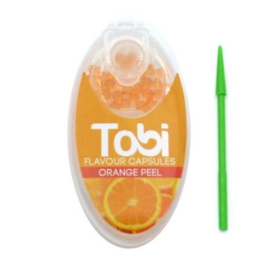 Set capsule aromatizante Tobi, Orange Peel, 100 buc.