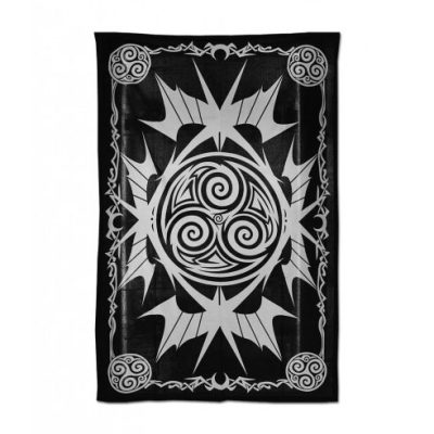 Batik tapestries Whirl b/w