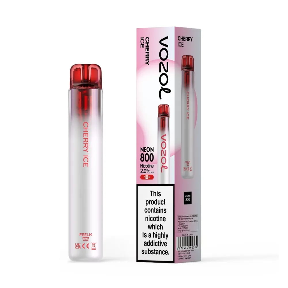 Tigara unica folosinta VOZOL Neon 800 - Cherry Ice 20mg