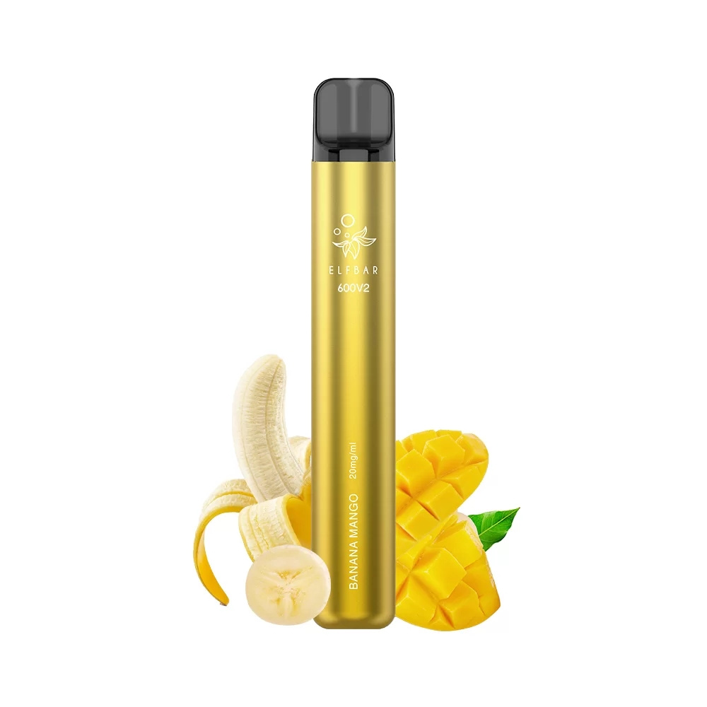 Tigara unica folosinta ELFBAR V2 600 PUFF - Banana Mango 20mg