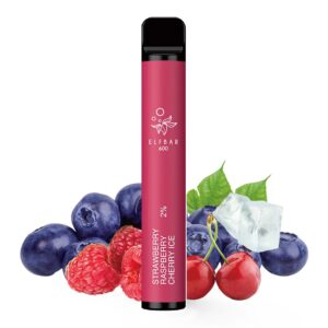 Tigara unica folosinta ELFBAR 600 PUFF - Strawberry Raspberry Cherry Ice 20mg
