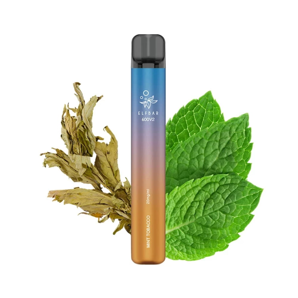 Tigara unica folosinta ELFBAR V2 600 PUFF - Mint Tobacco 20mg