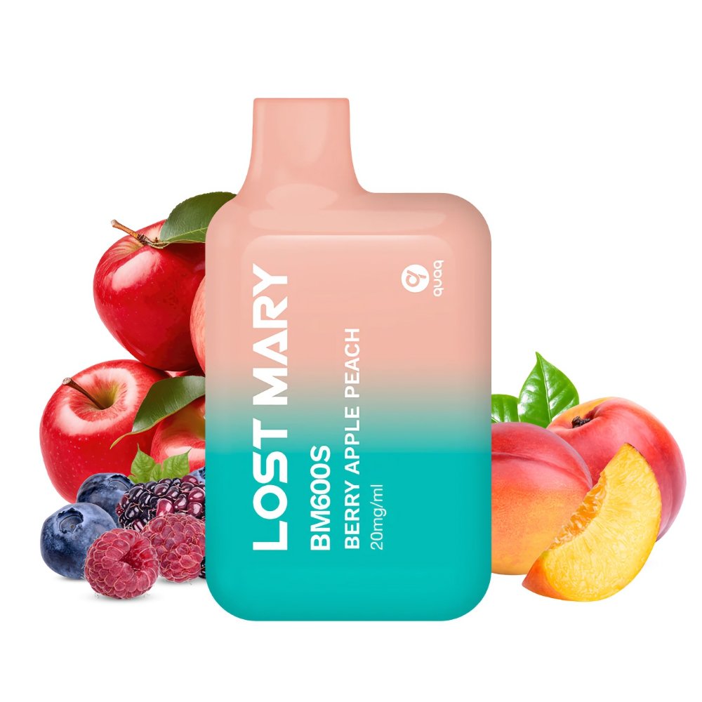 Tigara unica folosinta LOST MARY V2 600 PUFF - Berry Apple Peach 20mg