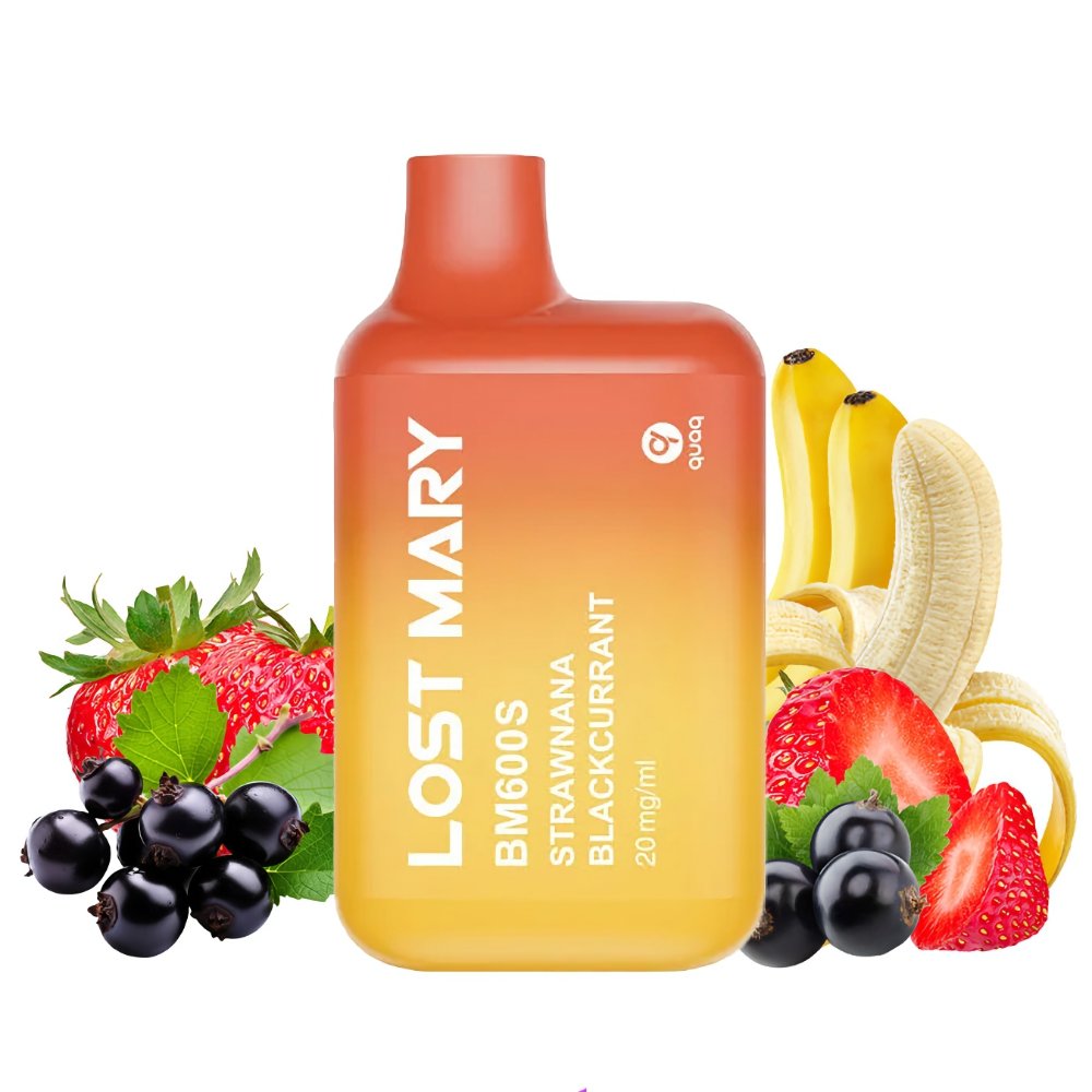 Tigara unica folosinta LOST MARY V2 600 PUFF - Strawnana Blackcurrant 20mg