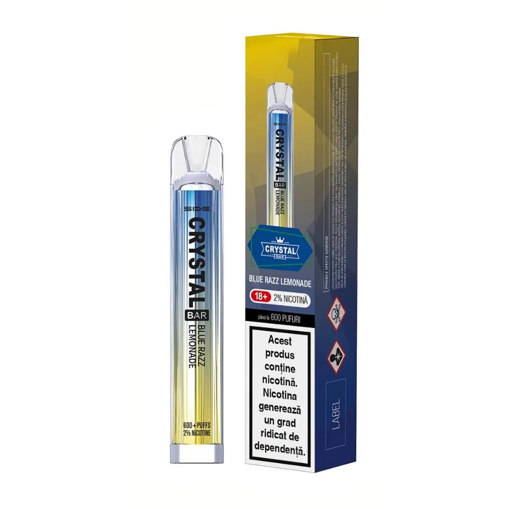 Tigara unica folosinta SKE CRYSTAL 600 PUFF - Blue Razz Lemonade 20mg