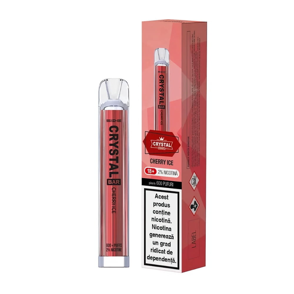 Tigara unica folosinta SKE CRYSTAL 600 PUFF - Cherry Ice 20mg