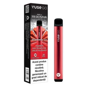 Tigara unica folosinta Vuse GO 500 - Strawberry Ice 20mg