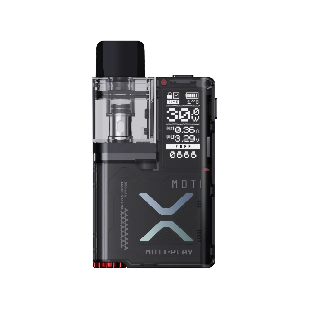 Moti Play Pod Vape Kit - Alloy Black