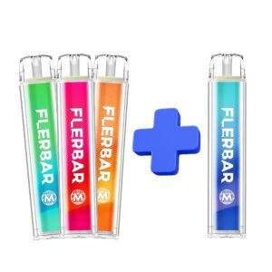 Pachet tigari unica folosinta Flerbar M 600 - 3 plus 1