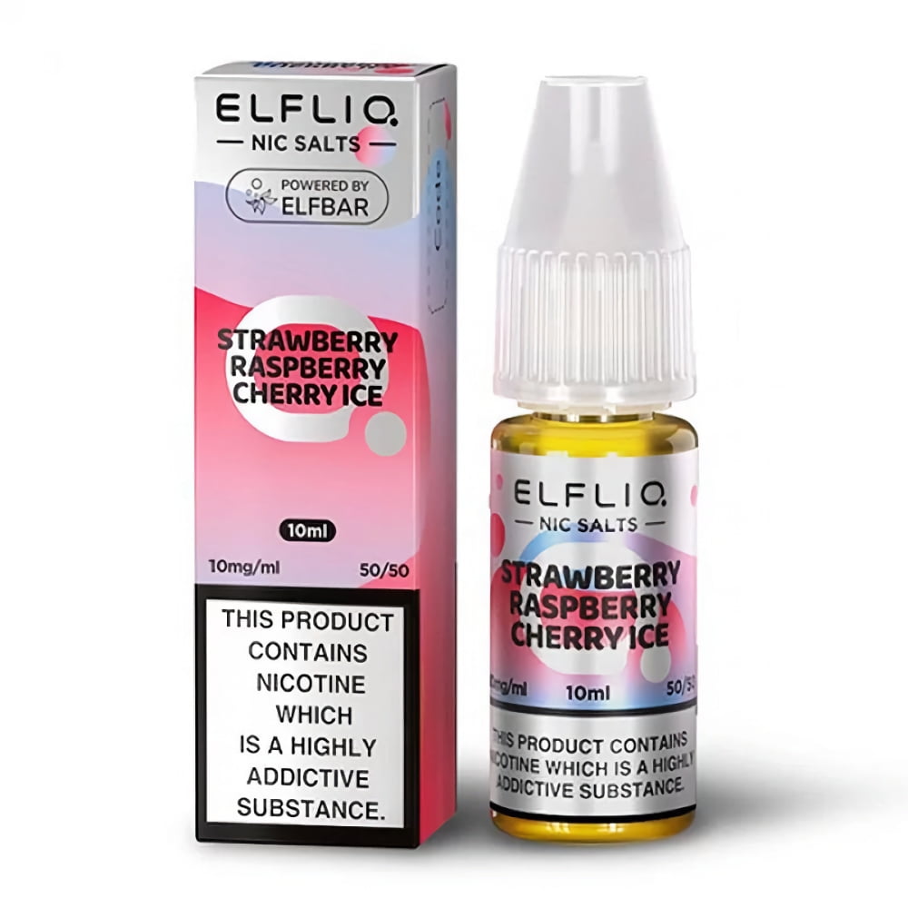 Lichid ElfBar ELFLIQ - Nic Salt - Strawberry Raspberry Cherry Ice 20mg