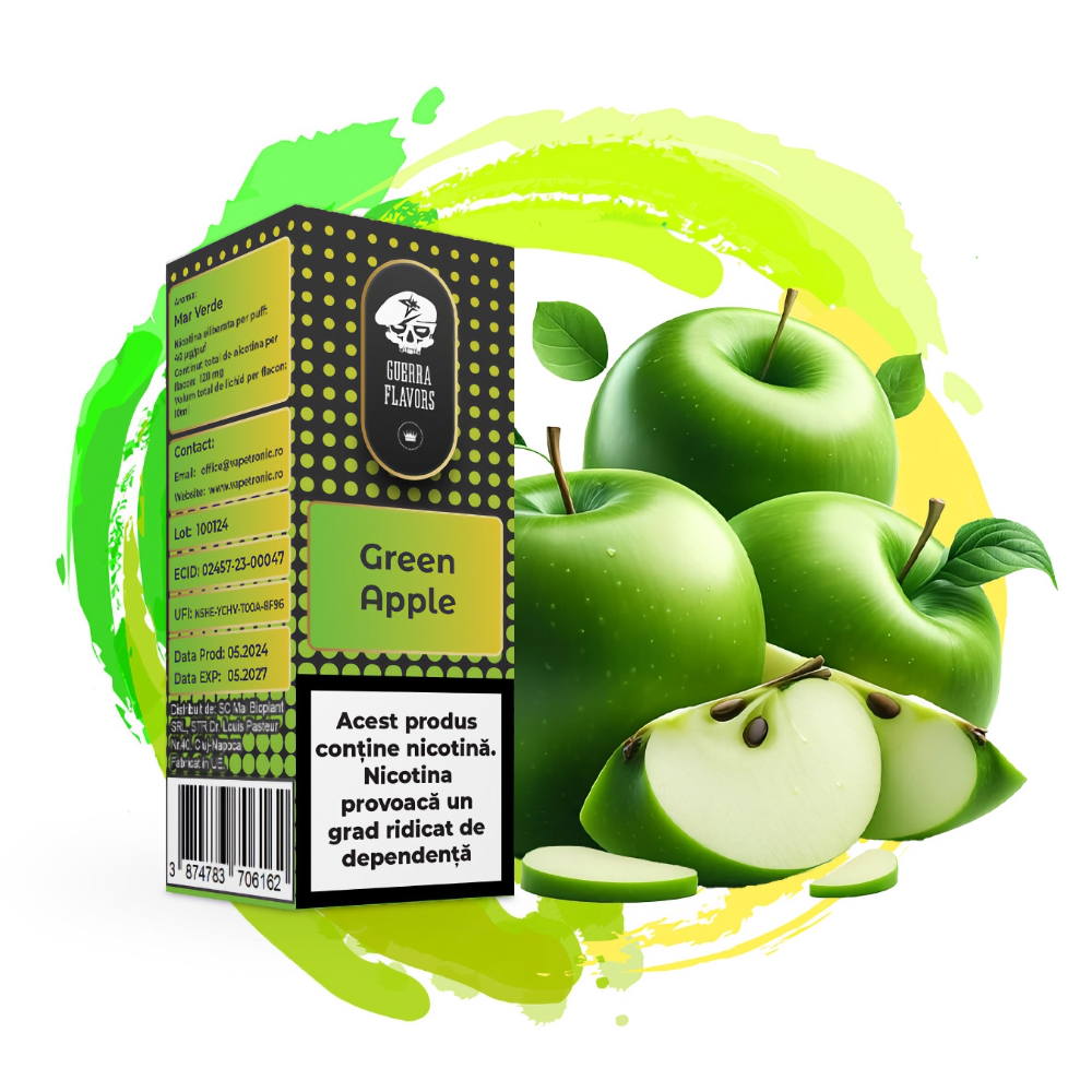 Lichid GuerraLiq SALT Green Apple 20mg 10ml
