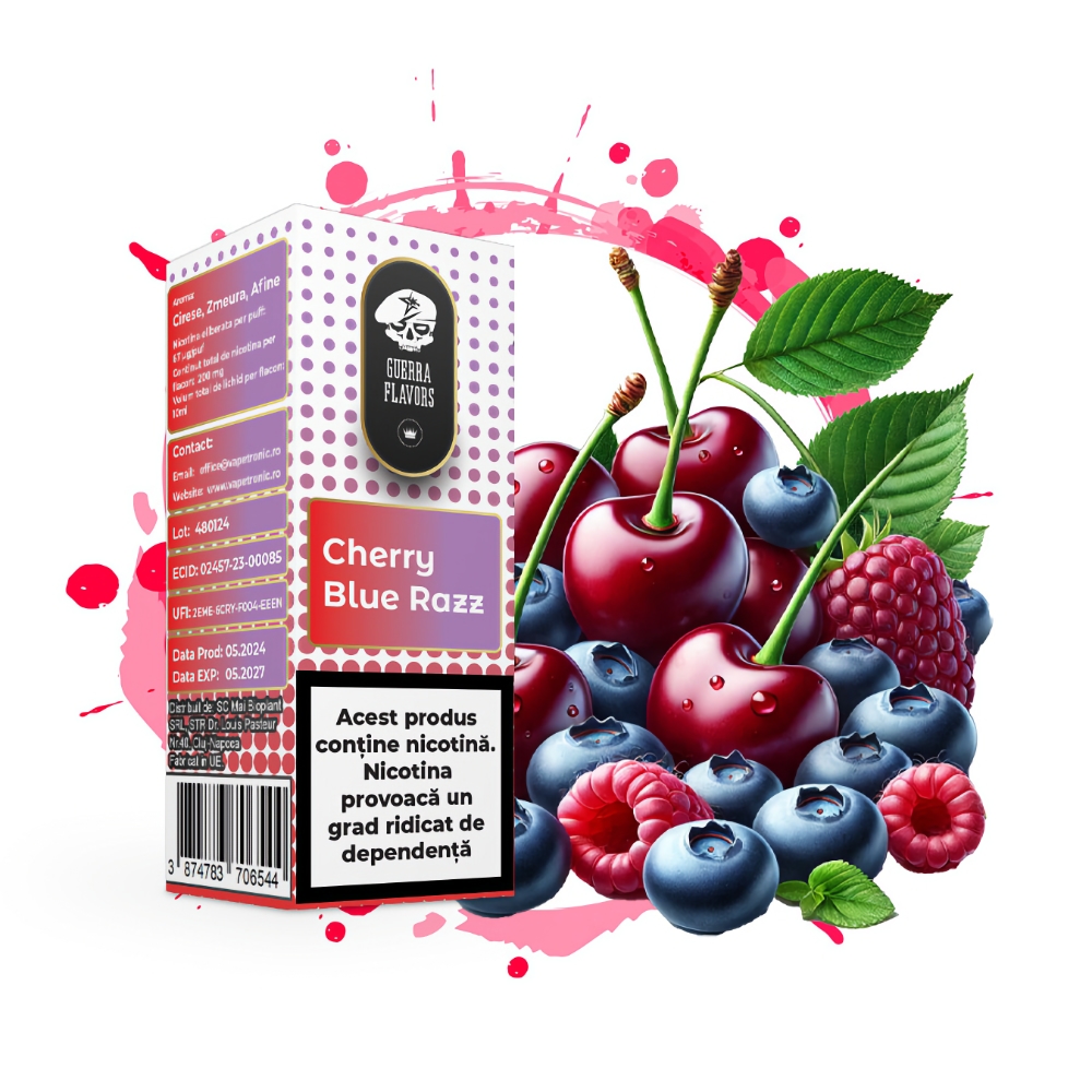 Lichid GuerraLiq SALT Cherry Blue Razz 20mg 10ml