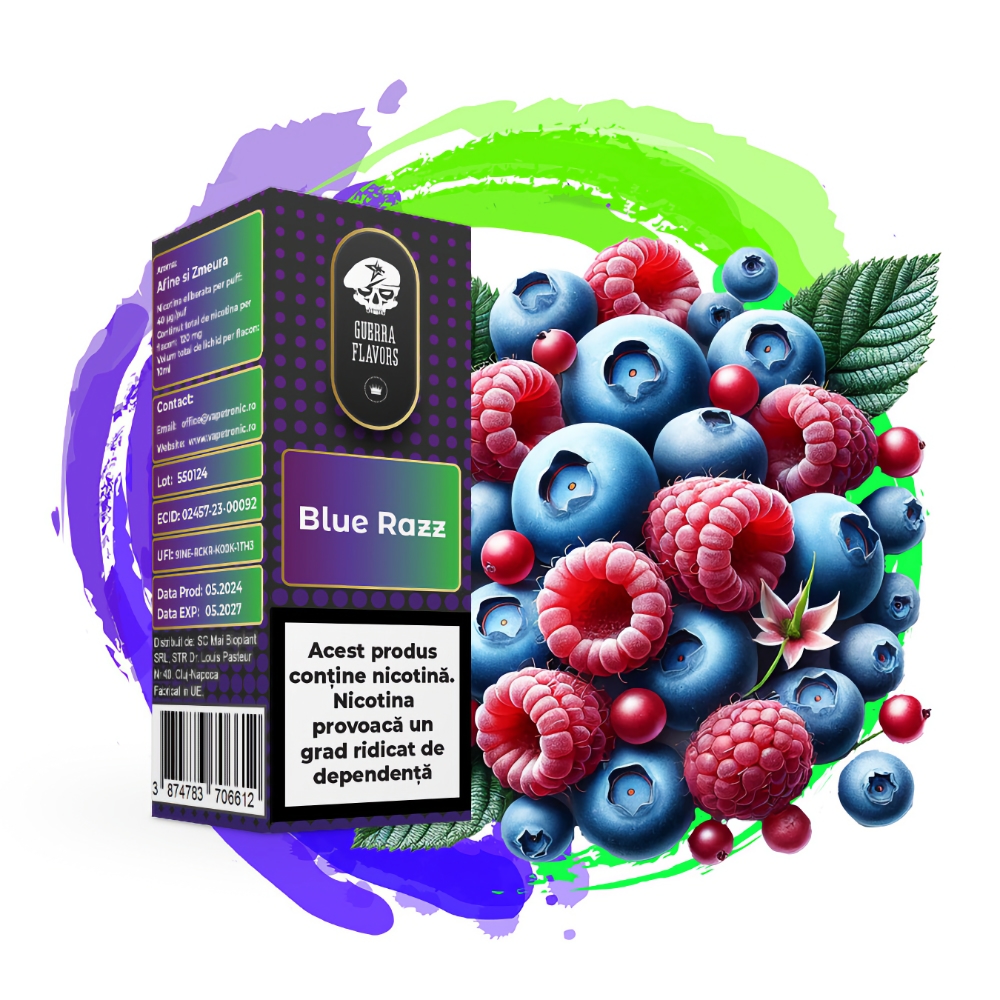 Lichid GuerraLiq TPD Blue Razz 18mg 10ml