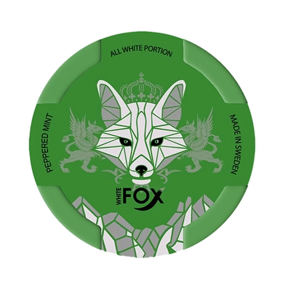 Snus Nicotine Pads - White Fox Peppered Mint 15g