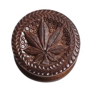 Grinder Leaf Rosewood Magnetic 45mm