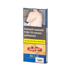Tigari de foi Handelsgold Wood Tip Blue cu mustiuc de plastic (5)