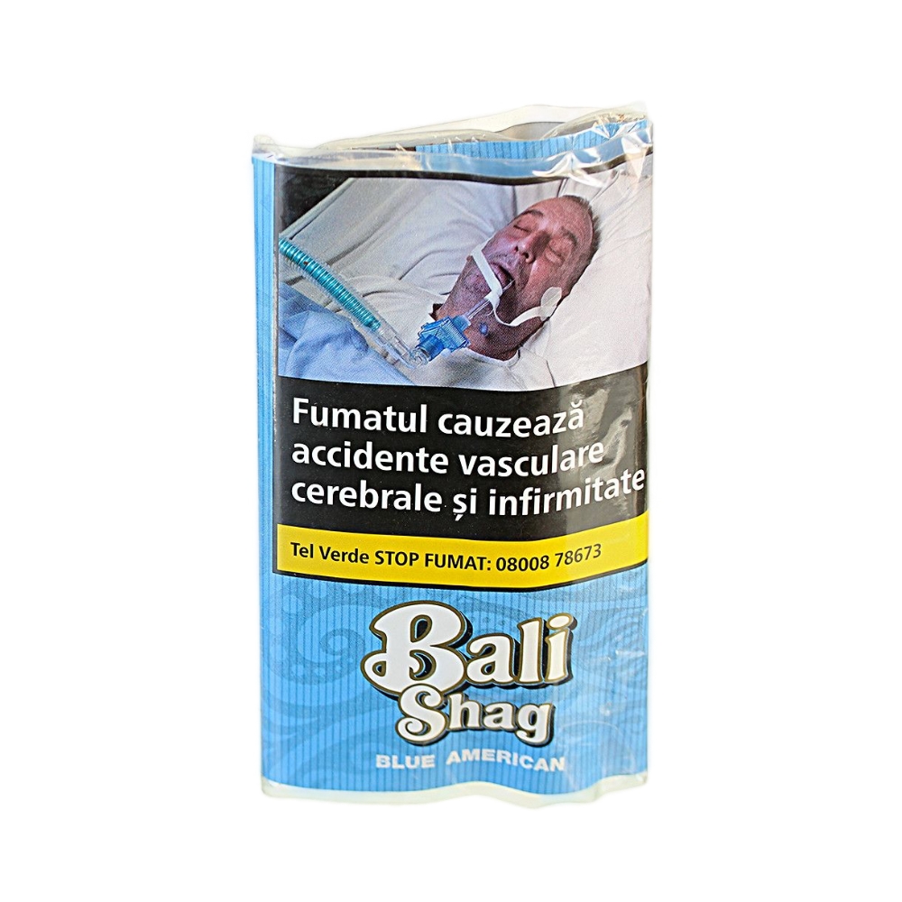 Tutun pentru rulat Bali Shag Blue American Blend 40g + Foite