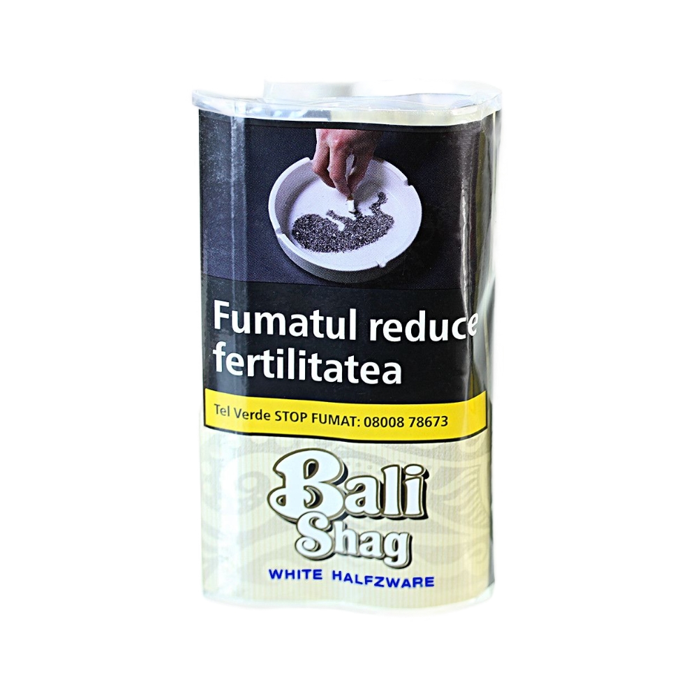 Tutun pentru rulat Bali Shag White Halfzware 40g