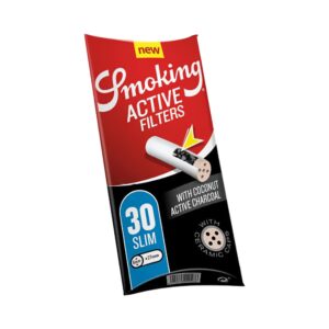 Filtre cu carbon activ SMOKING Slim 30 6x27mm