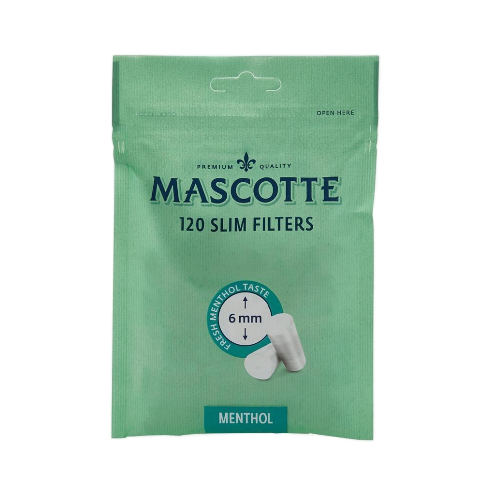 Filtre Rulat MASCOTTE 6mm Slim Menthol 120