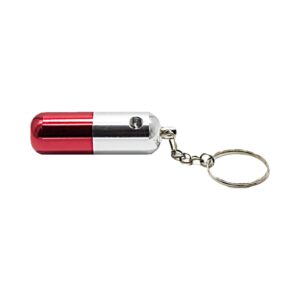 Pipa din aluminiu breloc rosu