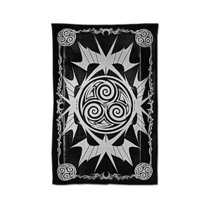 Batik tapestries Whirl b/w