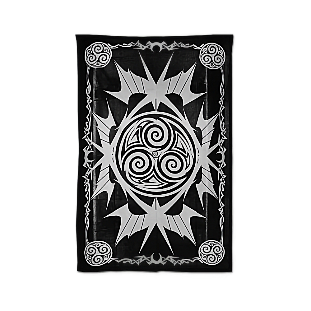 Batik tapestries Whirl b/w