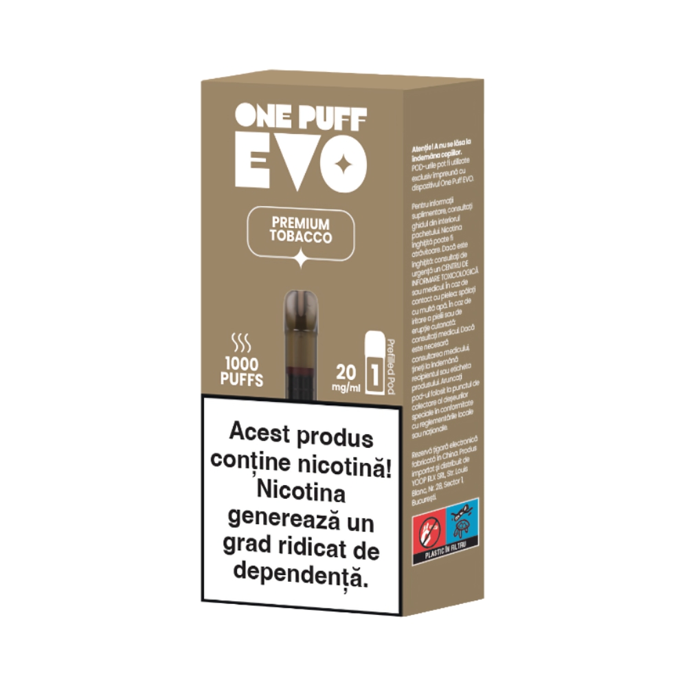 Capsula OnePuff EVO - PREMIUM TOBACCO 20 MG/ML 1000 Puff