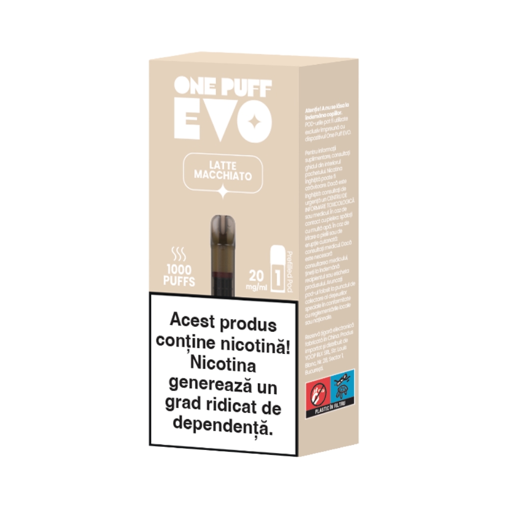 Capsula OnePuff EVO - LATTE MACCHIATO 20 MG/ML 1000 Puff